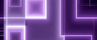 Abstract Glowing Purple Neon Square Frames Background