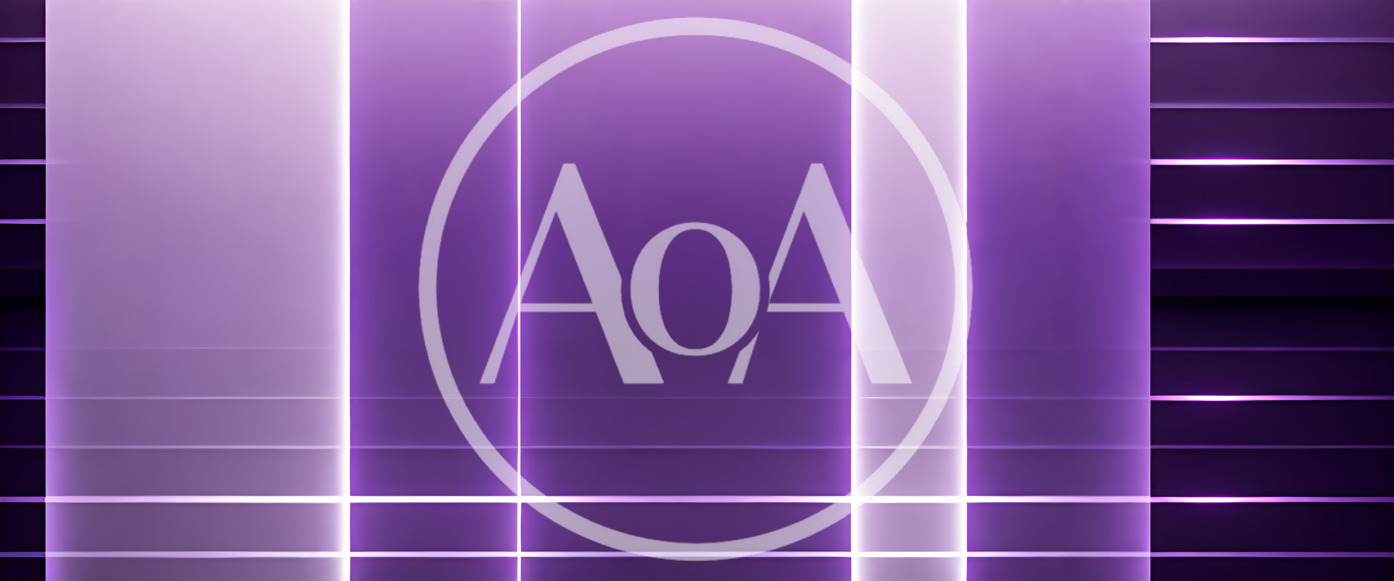 Abstract Purple Background With Glowing Vertical Light Lines