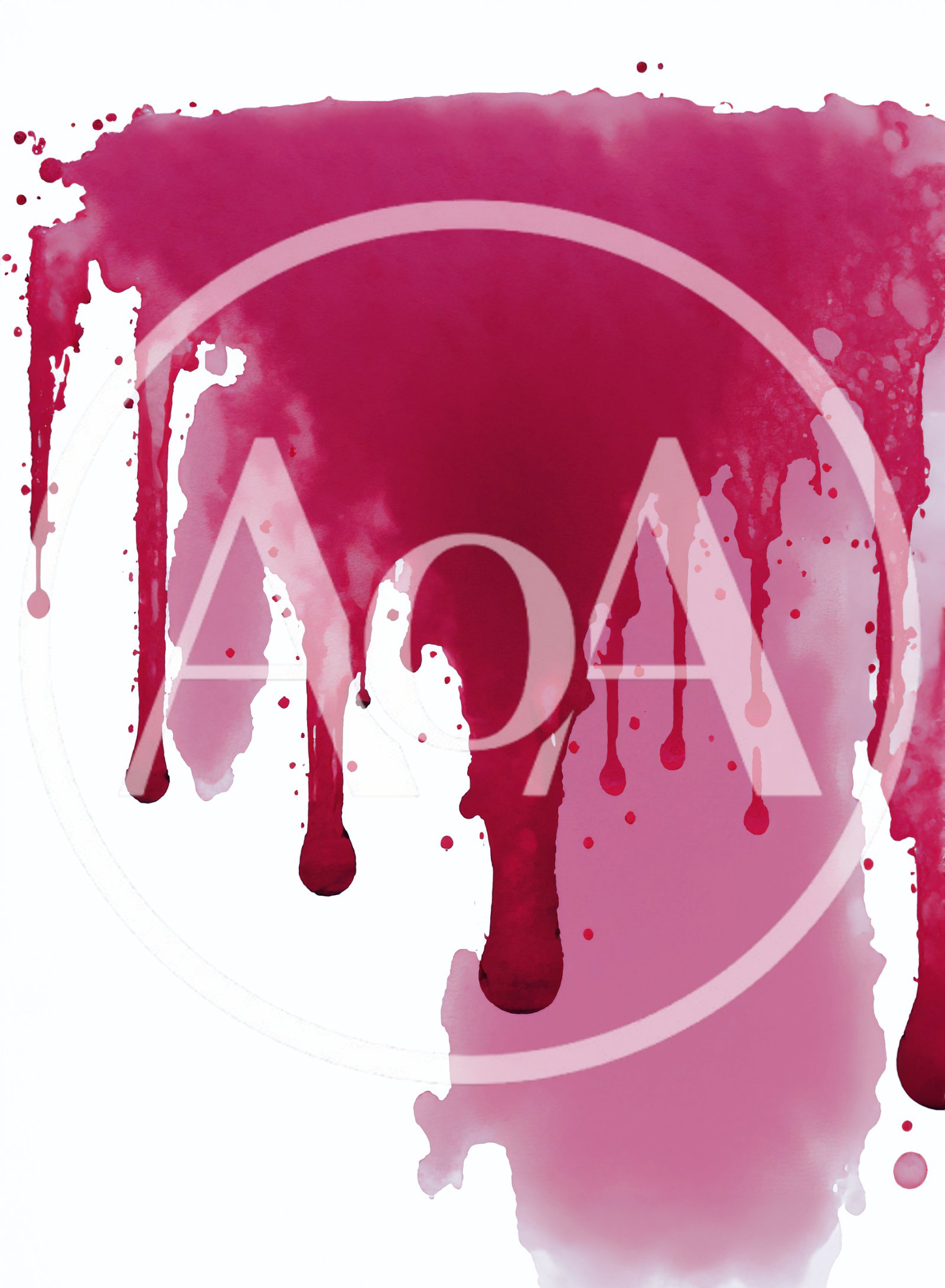 Abstract Pink Watercolor Paint Drip Texture
