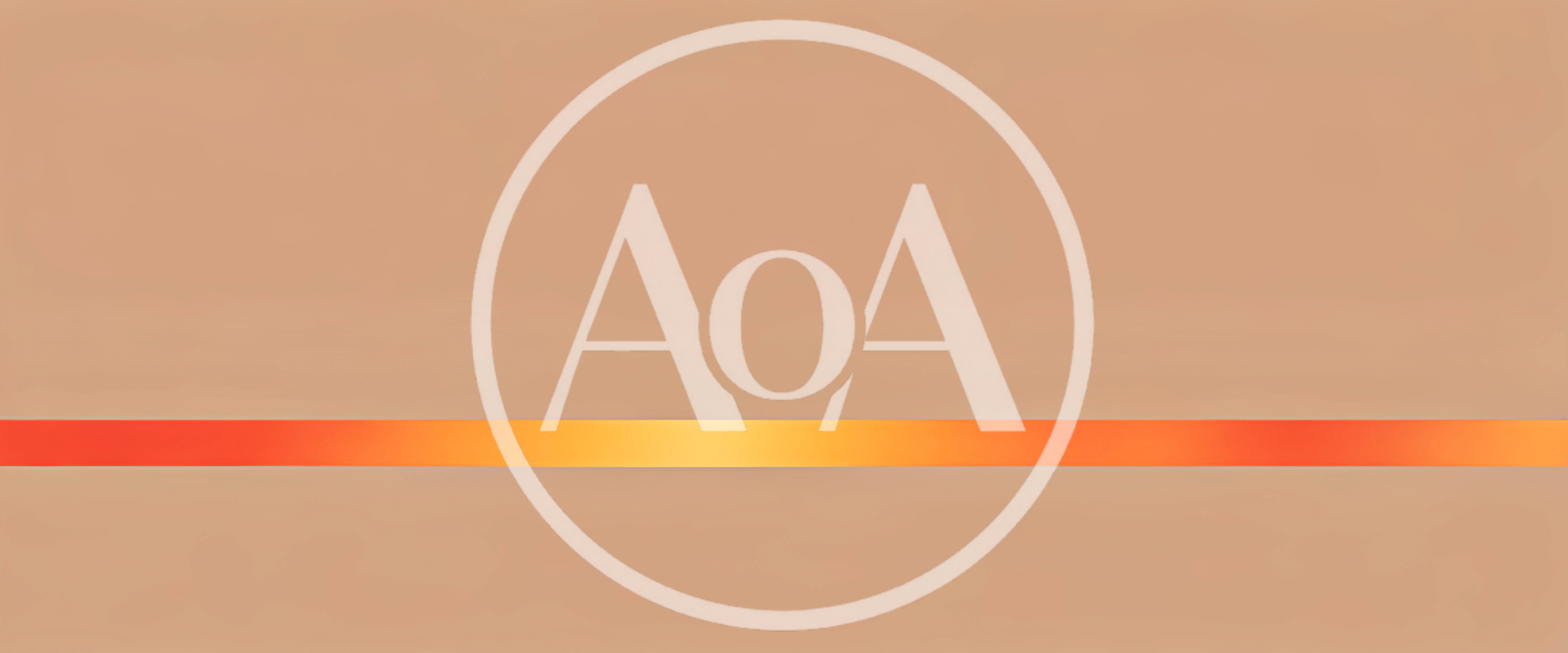 Abstract Gradient Background With Horizontal Orange Light Streak