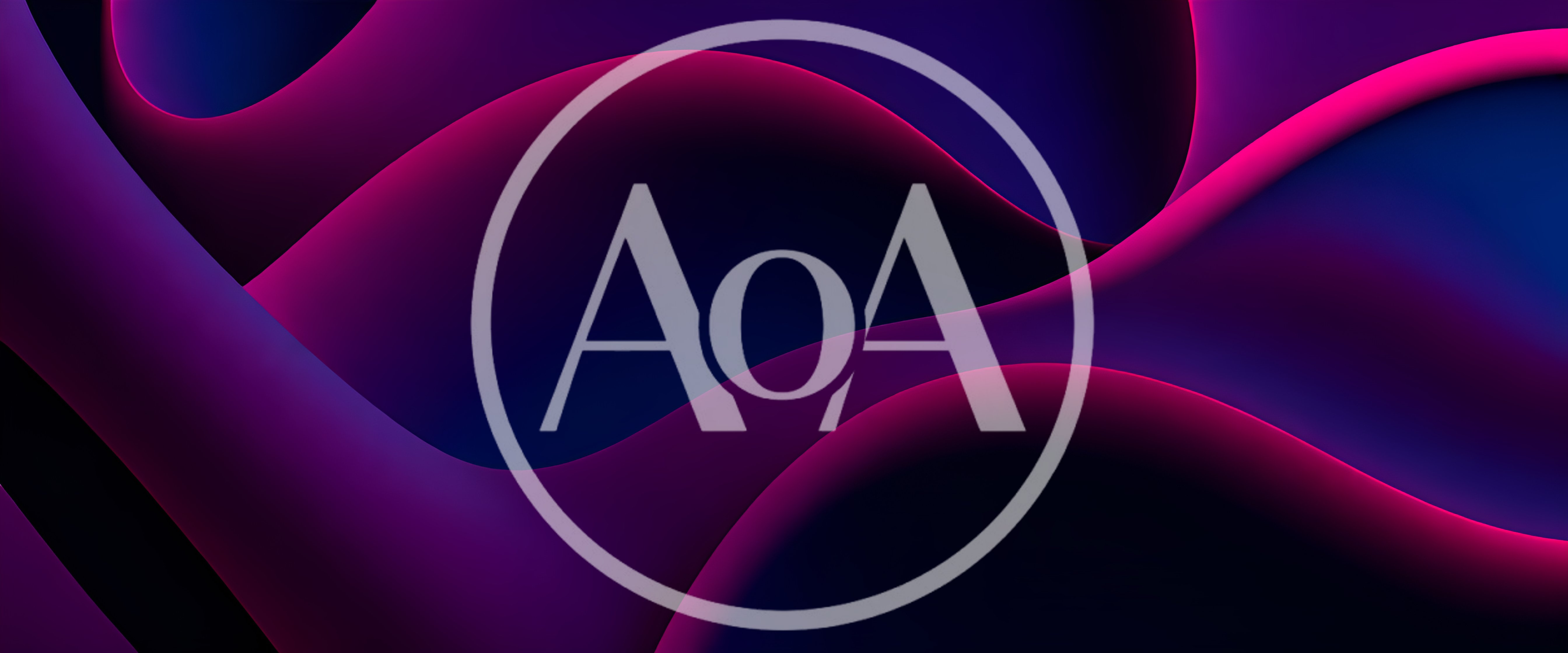 Abstract 3D Fluid Waves With Neon Pink Lighting