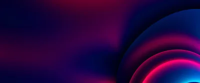 Abstract Background With Glowing Neon Circular Arcs