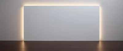 Minimalist Interior Wall With Backlit Accent Lighting