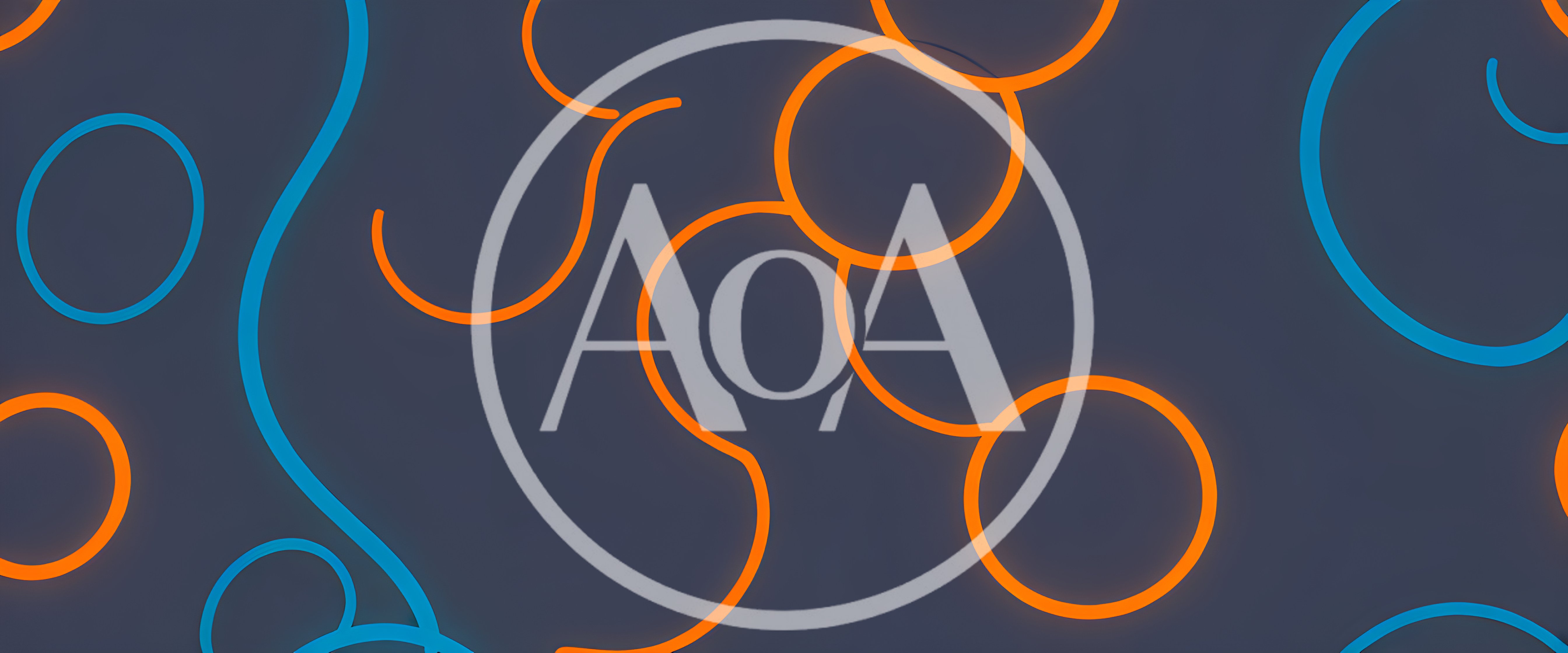 Abstract Neon Glowing Circles And Curves Background
