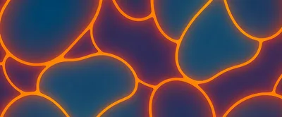 Abstract Glowing Orange Lava Flow Pattern