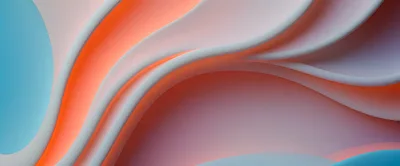 Abstract 3D Background With Flowing Soft Curves