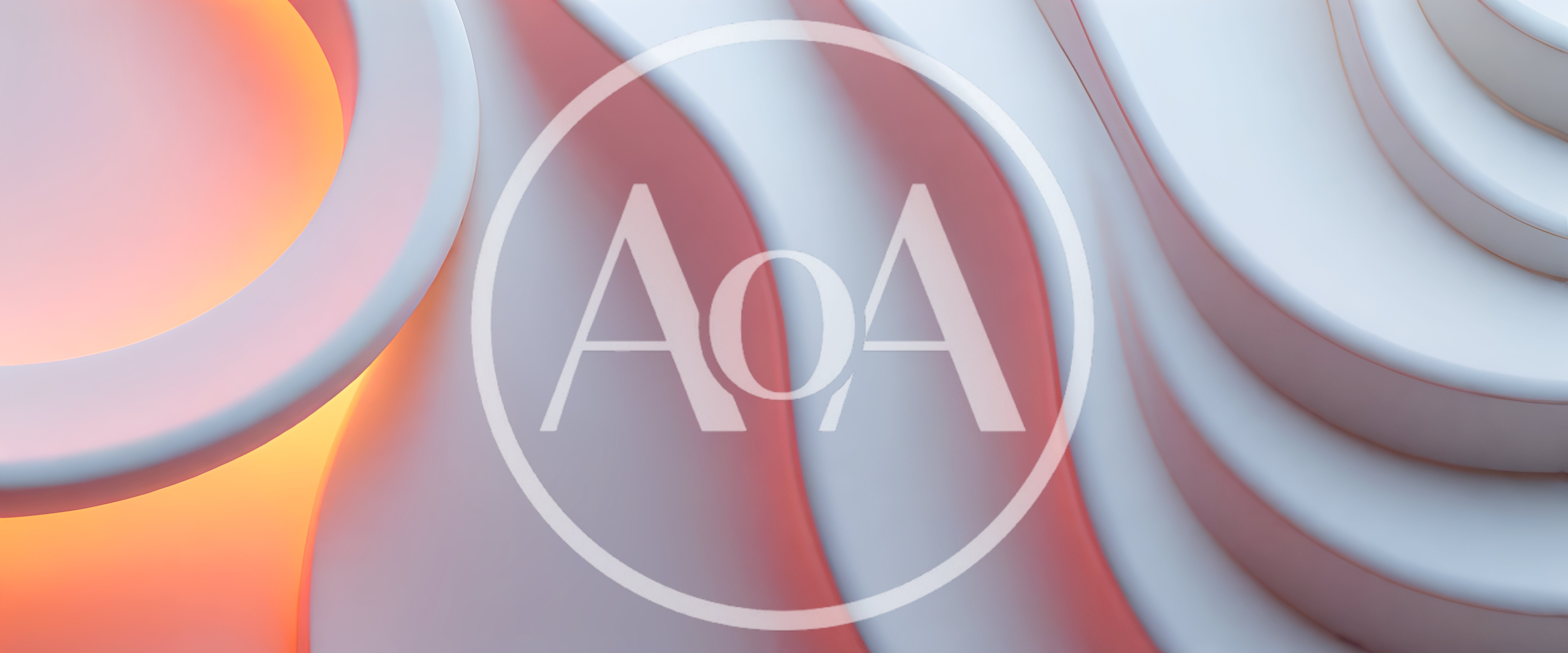 Abstract 3D Wavy White Layers With Warm Lighting