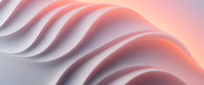 Abstract 3D Rendered Wavy Paper Layers