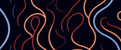 Abstract Glowing Neon Wavy Lines Background