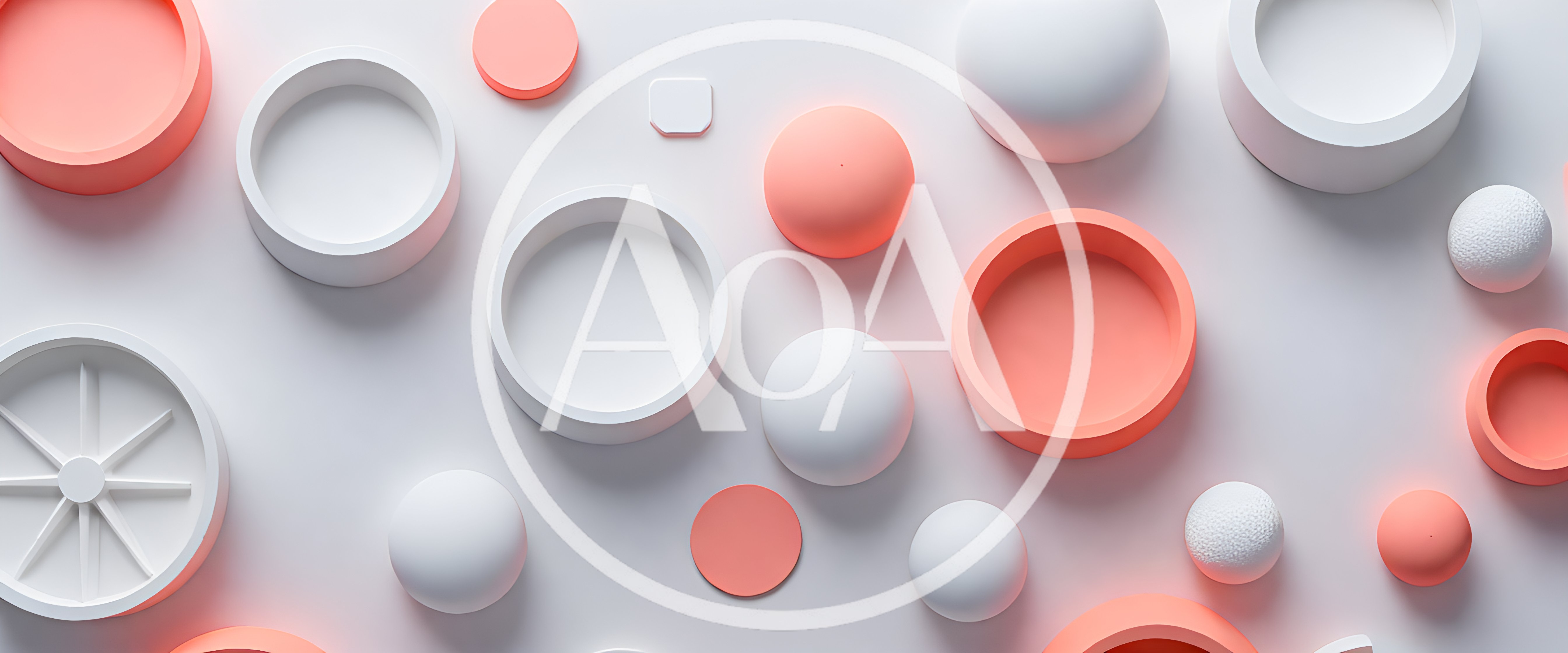 Abstract 3D Composition With Geometric Shapes