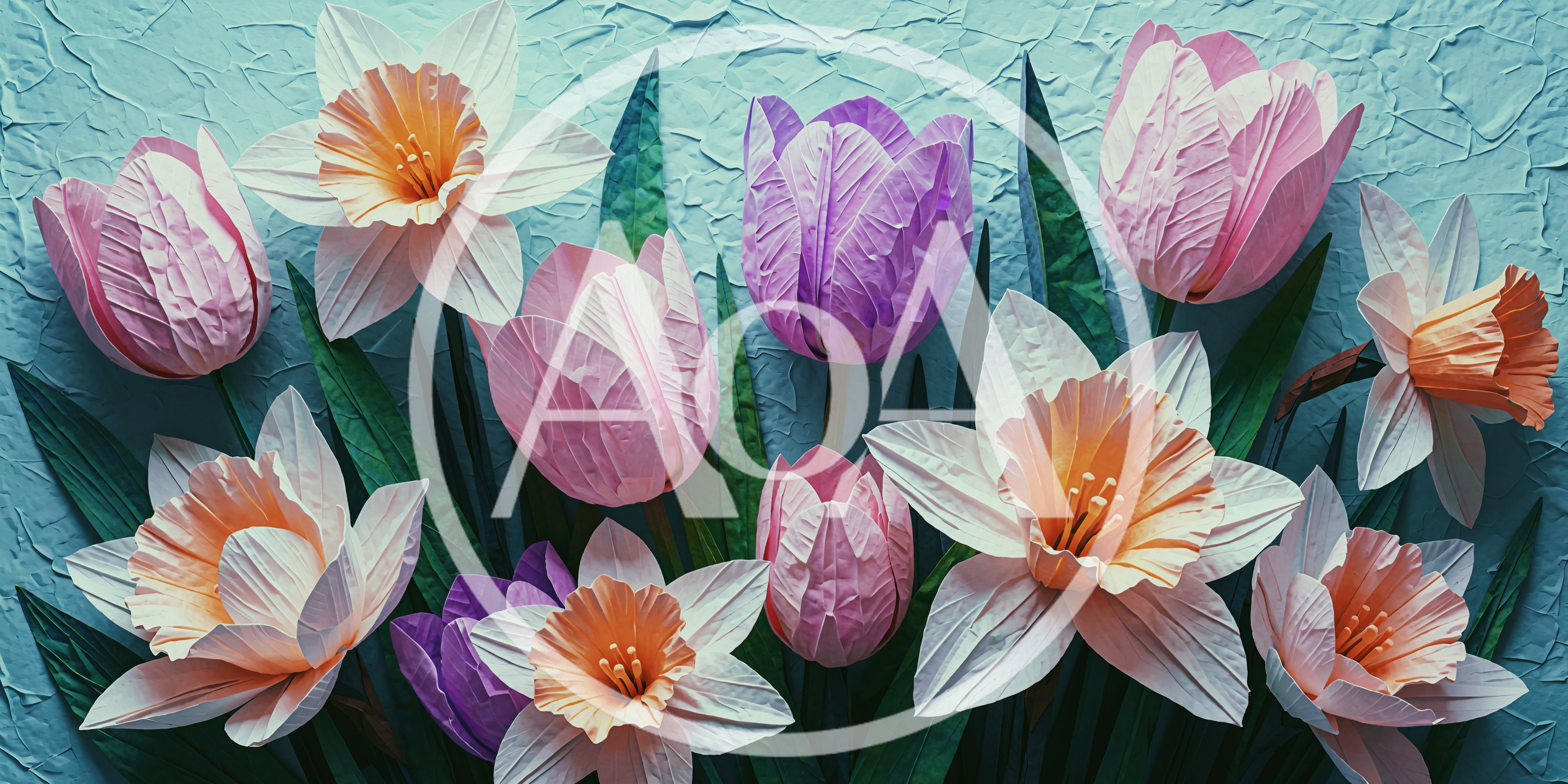 Paper Craft Daffodils And Tulips Floral Arrangement