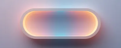 Abstract Glowing Capsule Shape With Soft Gradient Lighting