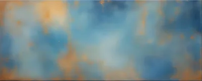 Abstract Blue And Gold Painted Texture Background
