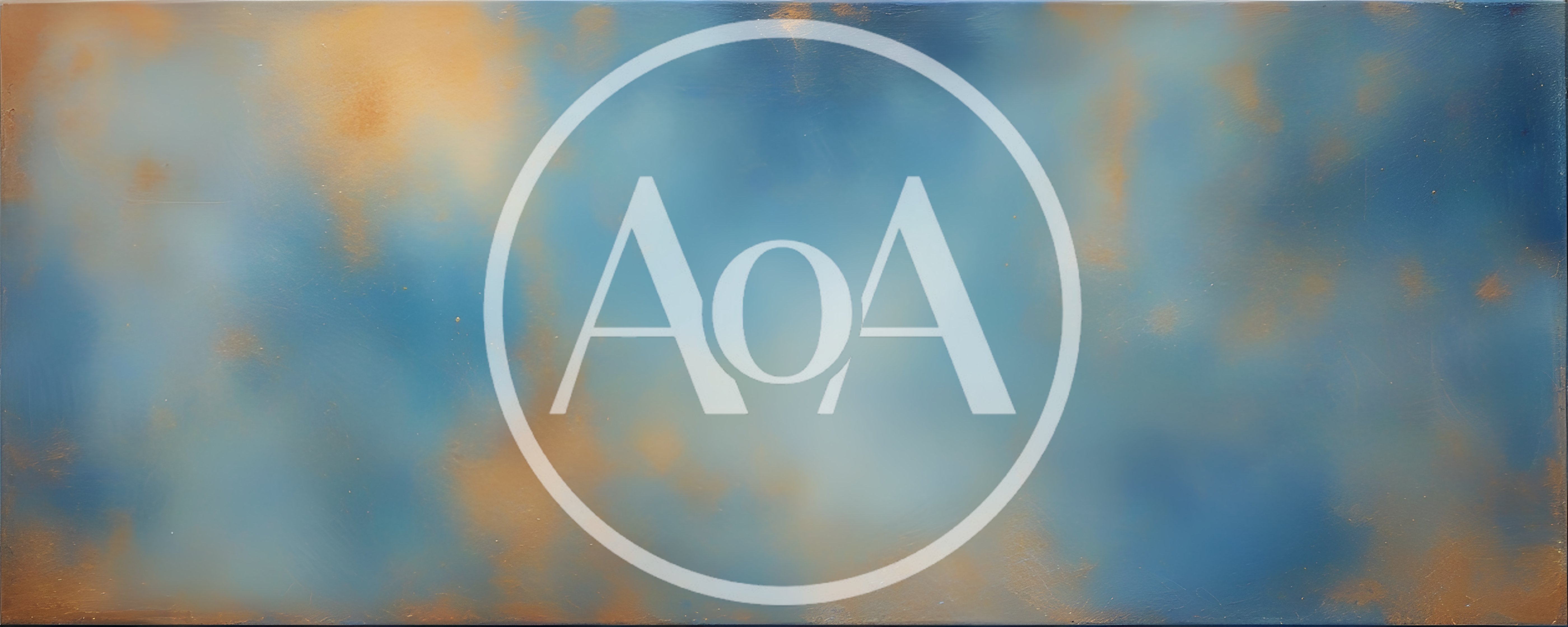 Abstract Blue And Gold Painted Texture Background