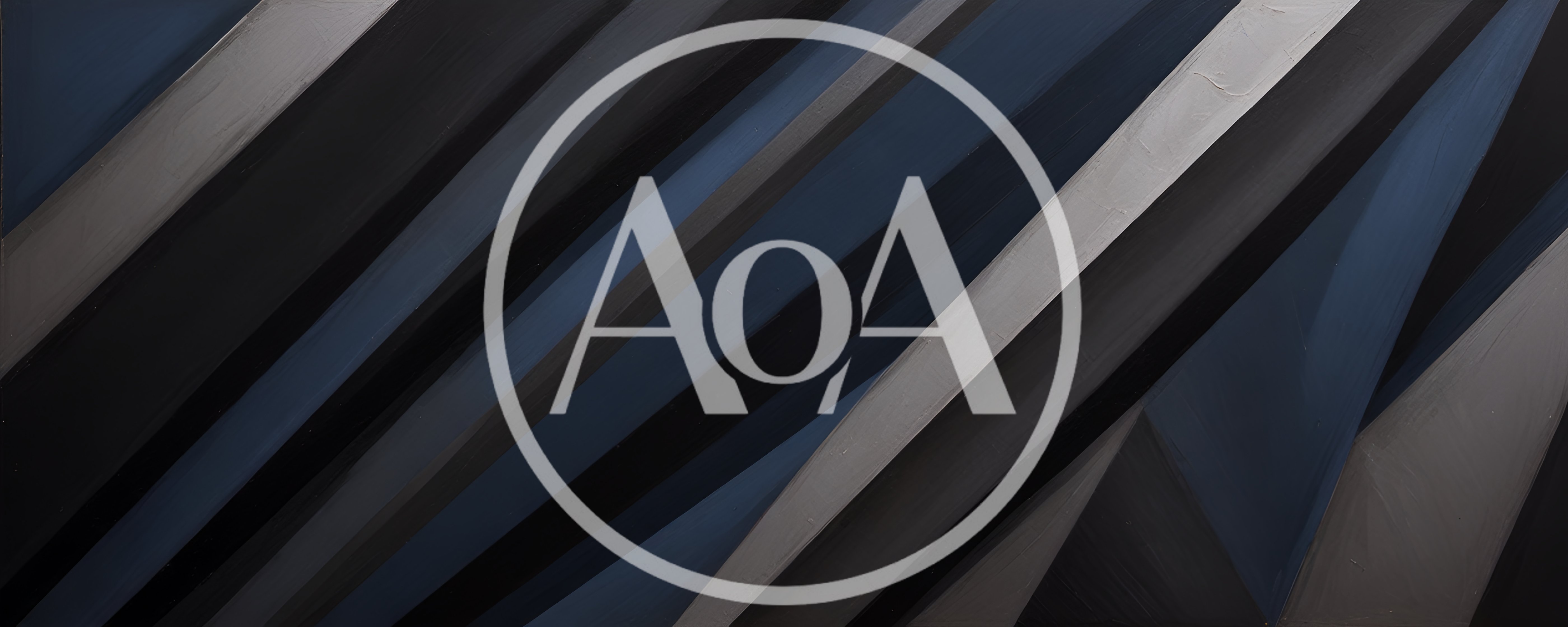 Abstract Geometric Background With Diagonal Dark Blue And Grey Stripes