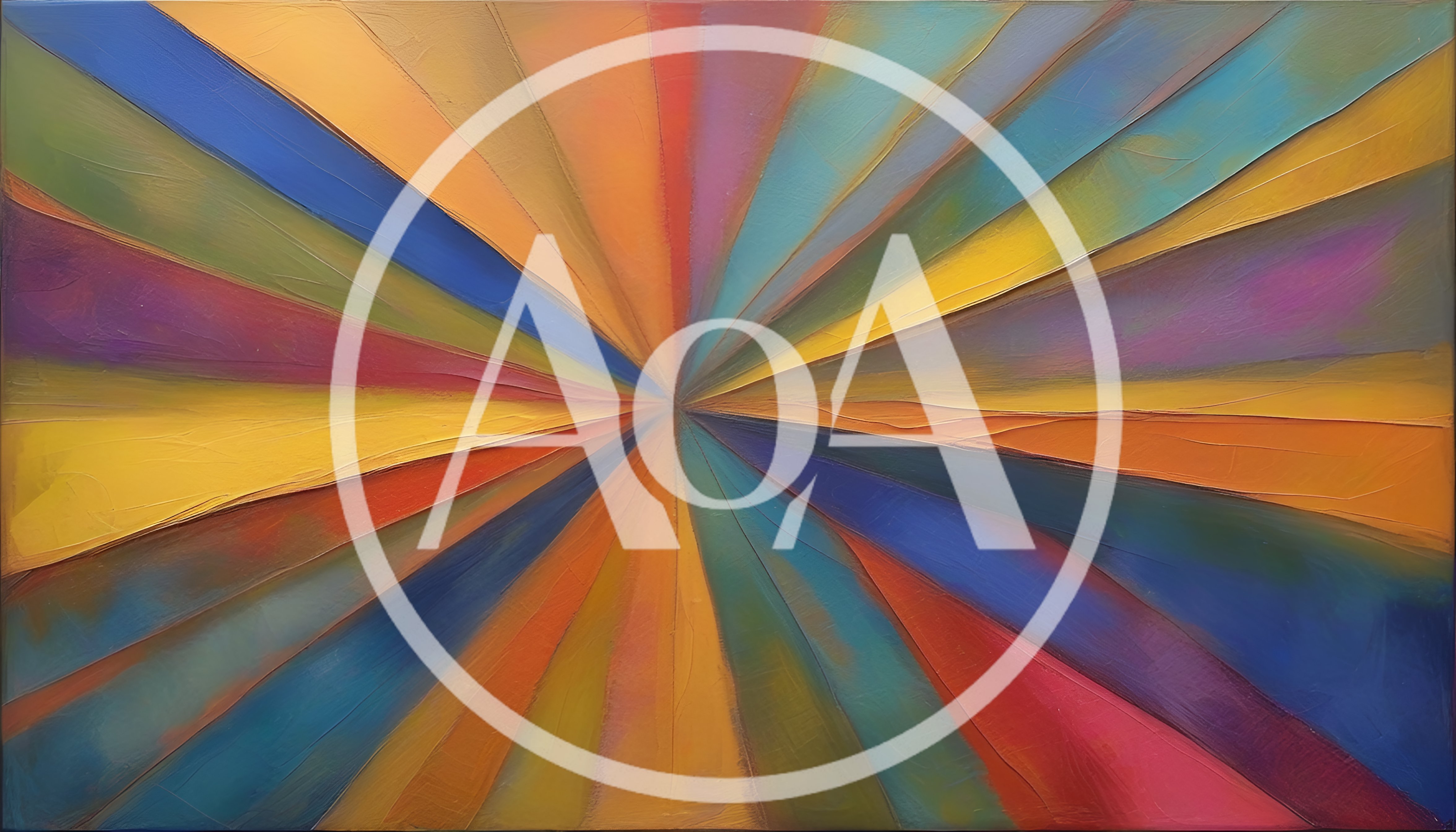 Abstract Radial Sunburst Pattern With Vibrant Painted Textures