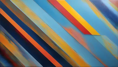 Abstract Diagonal Stripes With Vibrant Painted Texture