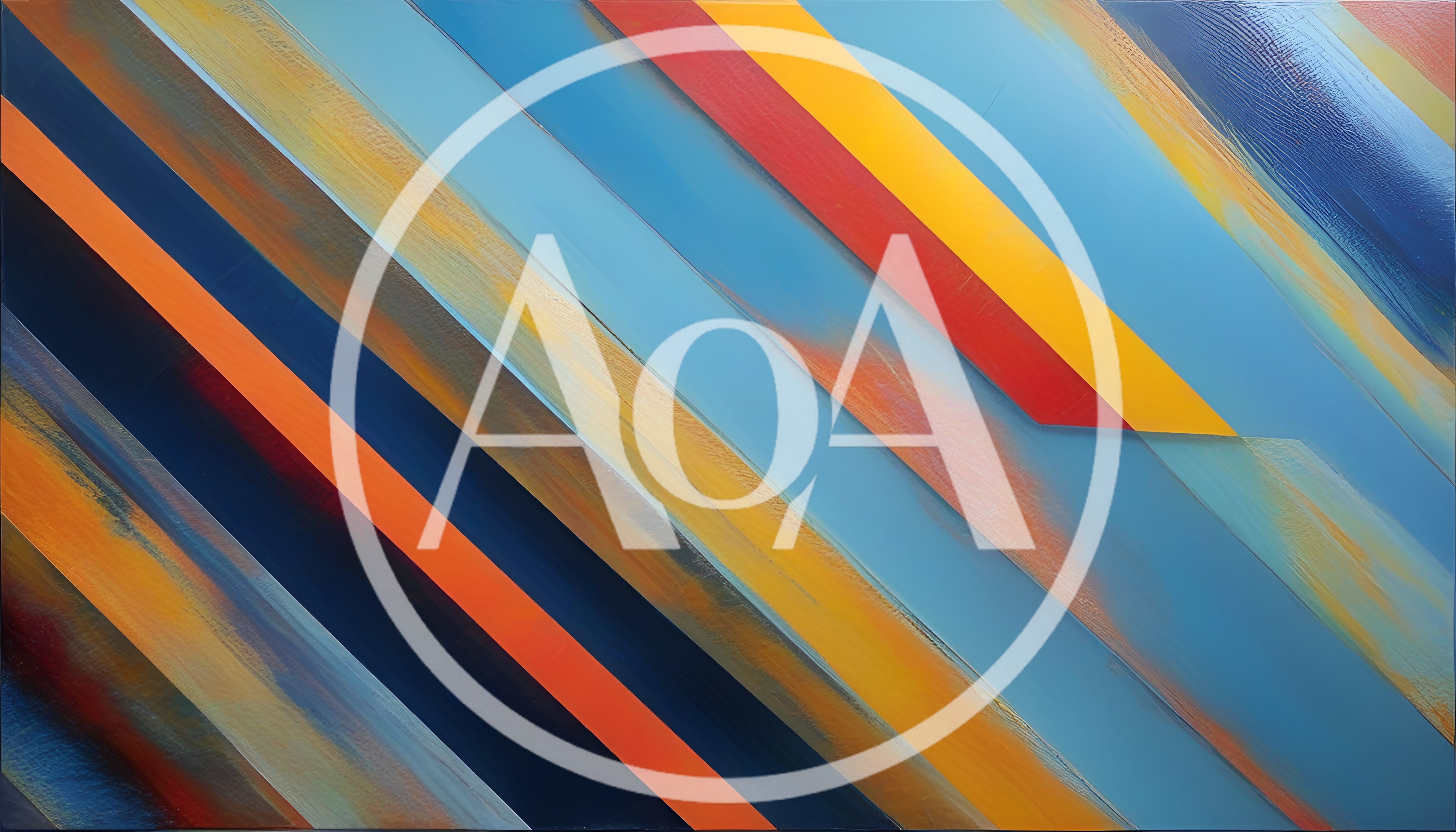 Abstract Diagonal Stripes With Vibrant Painted Texture