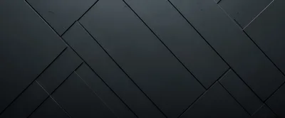 Abstract Dark Gray Geometric Metal Panel Wall