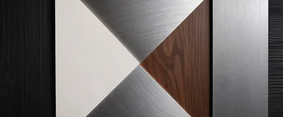 Abstract Geometric Background With Wood And Metal Textures