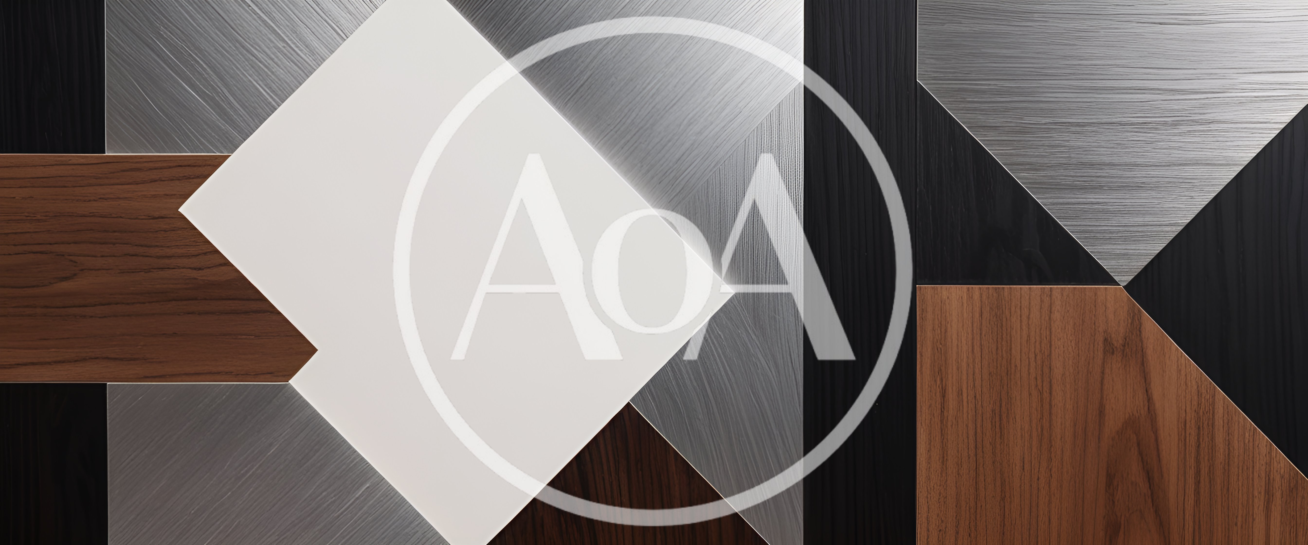 Abstract Geometric Pattern With Wood And Metal Textures