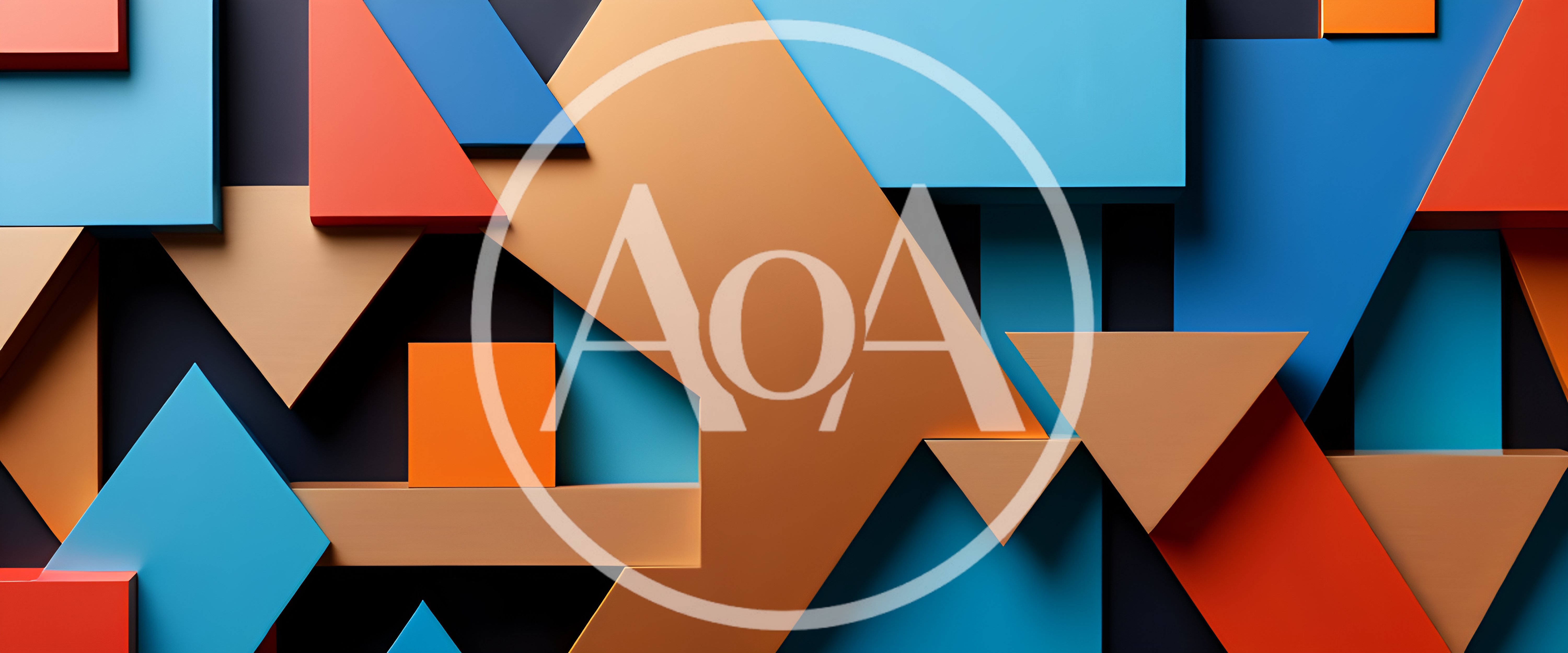 Abstract 3D Geometric Shapes Composition