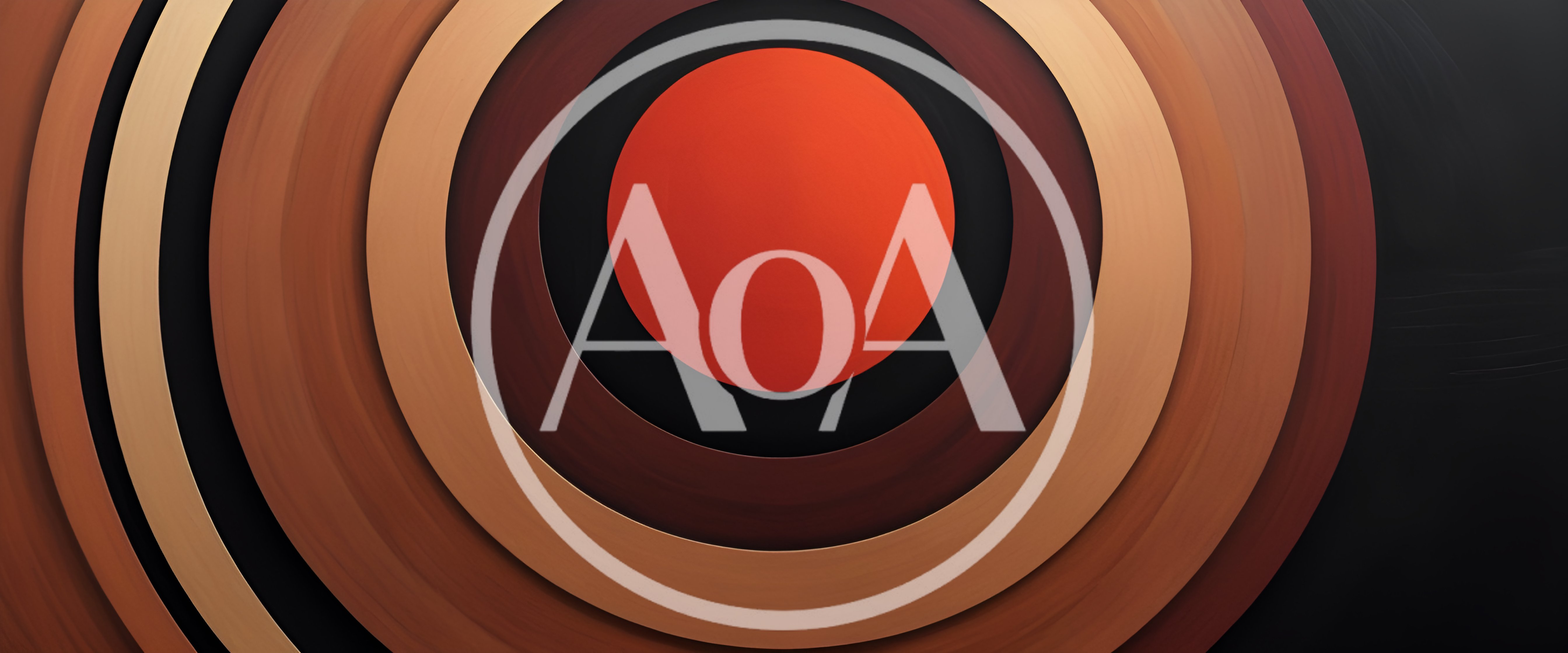 Abstract Concentric Circles With Warm Earthy Tones