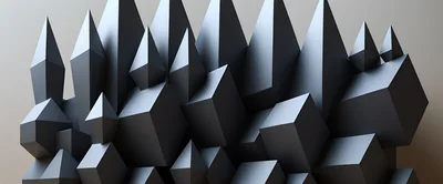Abstract 3D Geometric Crystal Spikes Background