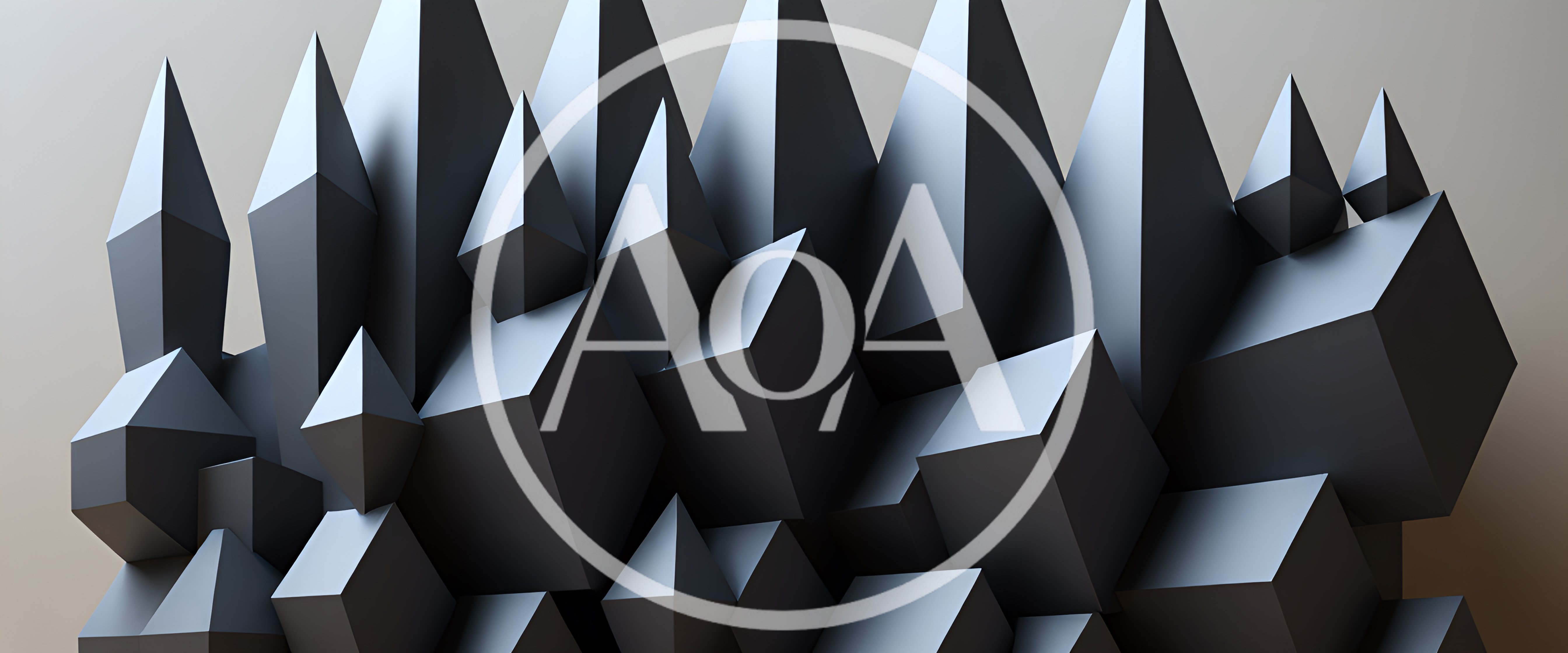Abstract 3D Geometric Crystal Spikes Background