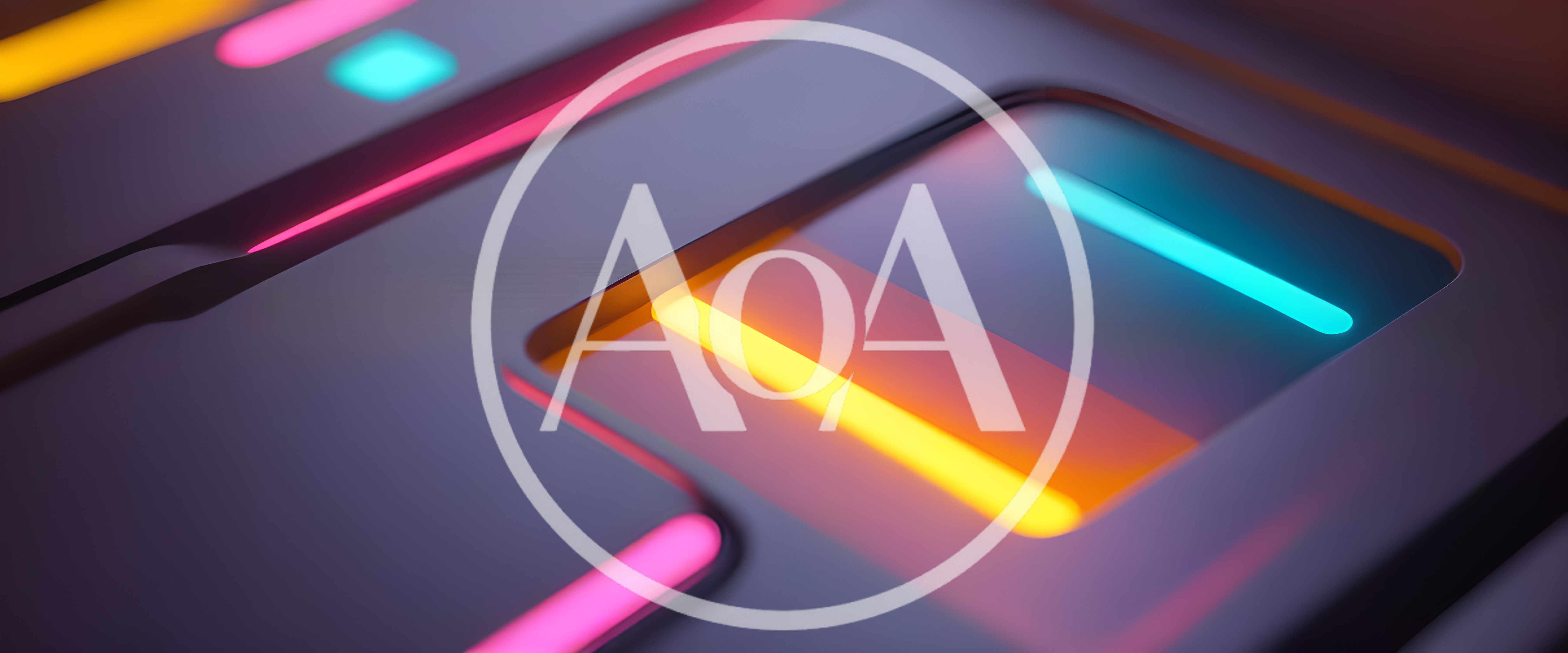 Abstract Neon Glowing Interface Buttons