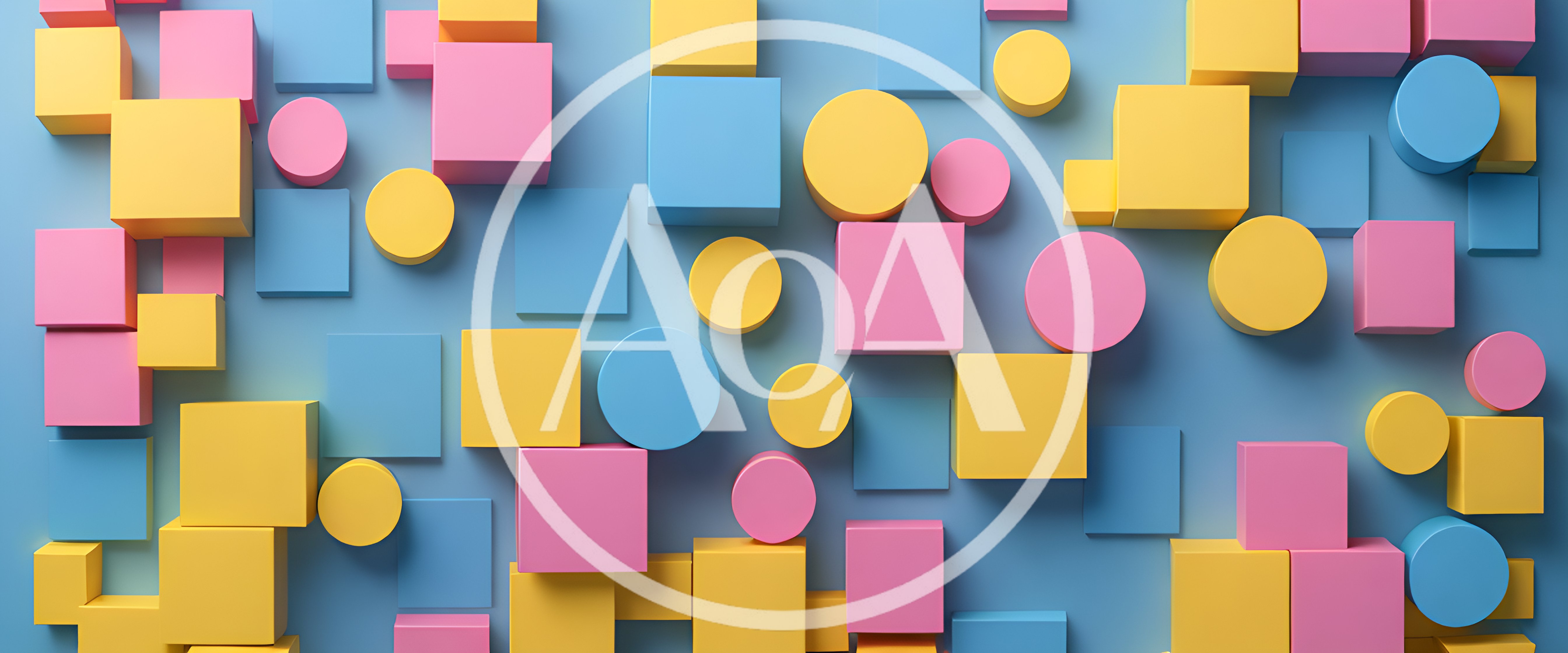 Abstract 3D Geometric Shapes Background