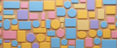 Abstract 3D Geometric Shapes Pattern Background