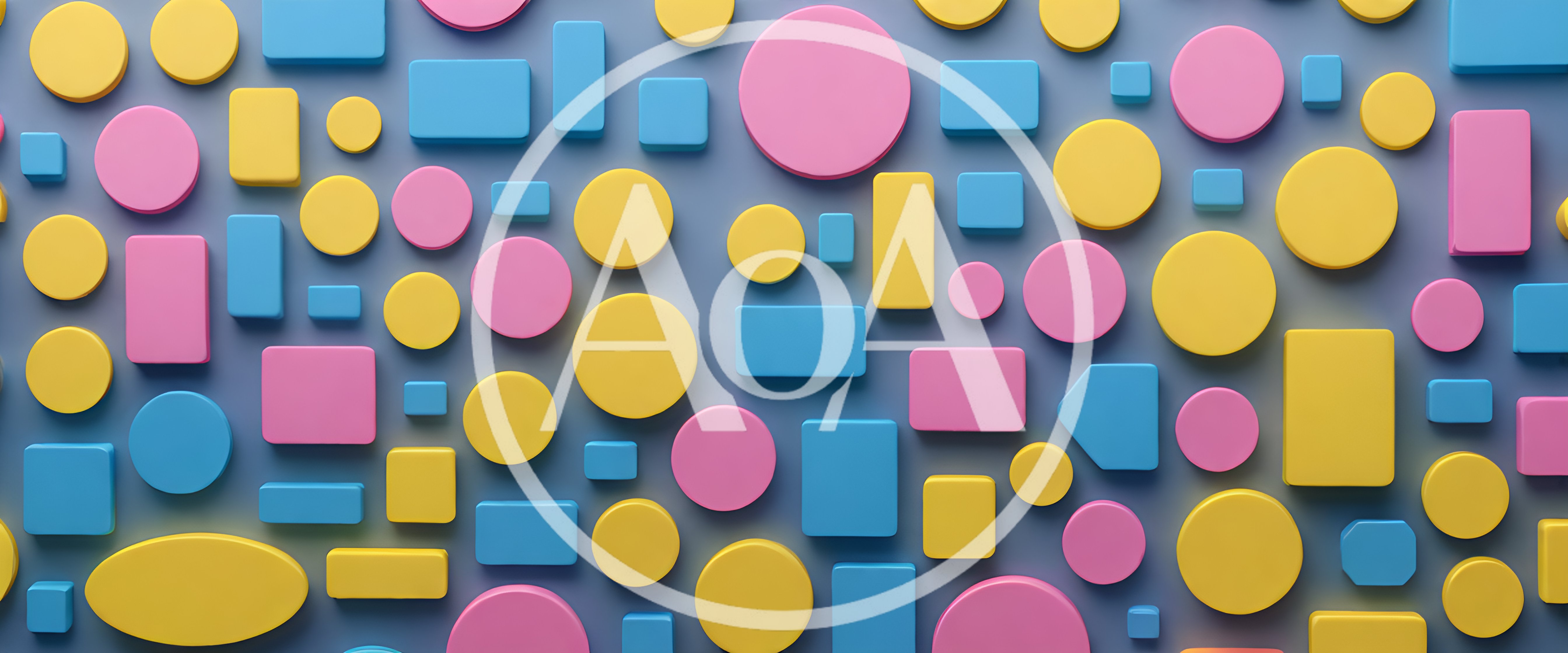 Abstract 3D Background With Colorful Geometric Shapes