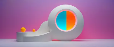 Abstract 3D Minimalist Product Display Platform