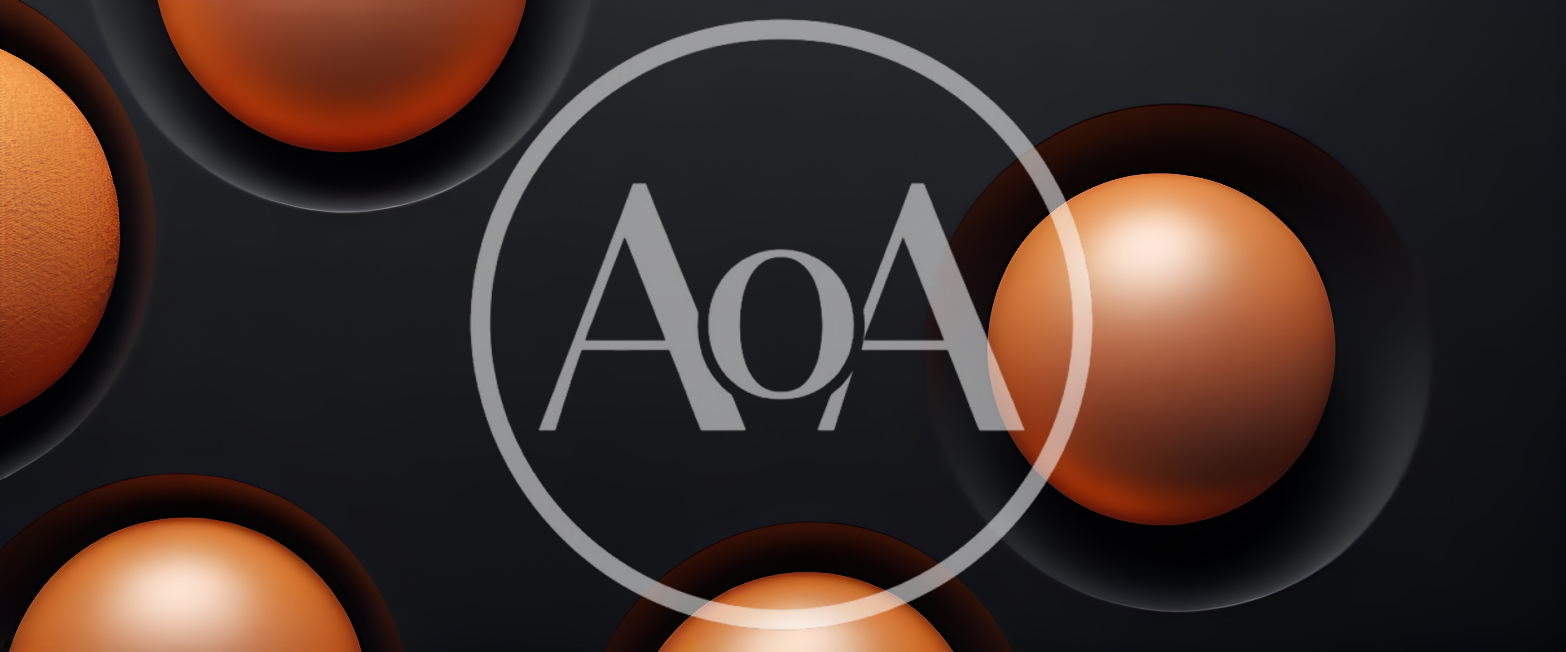 Abstract 3D Spheres In Dark Recessed Circular Pockets