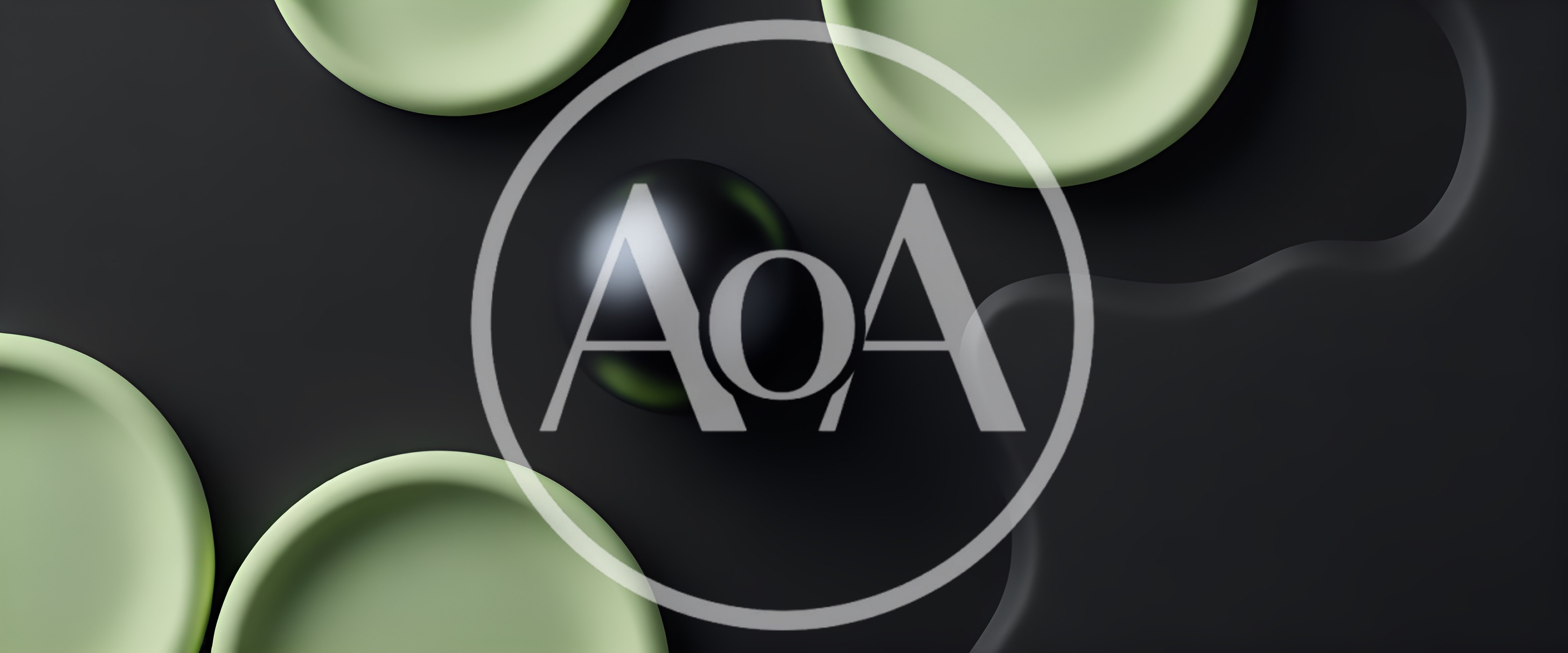 Abstract 3D Composition With Spheres And Fluid Shapes