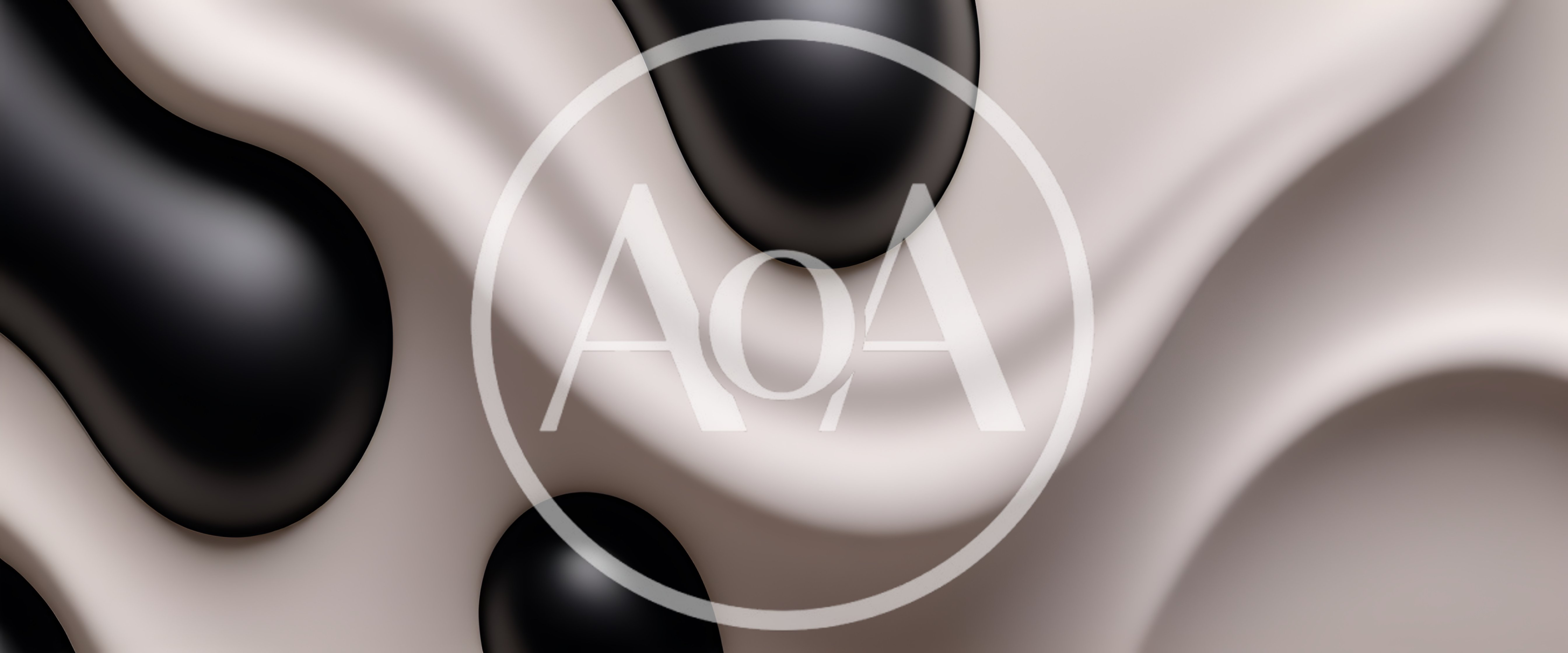 Abstract 3D Background With Black Liquid Drops