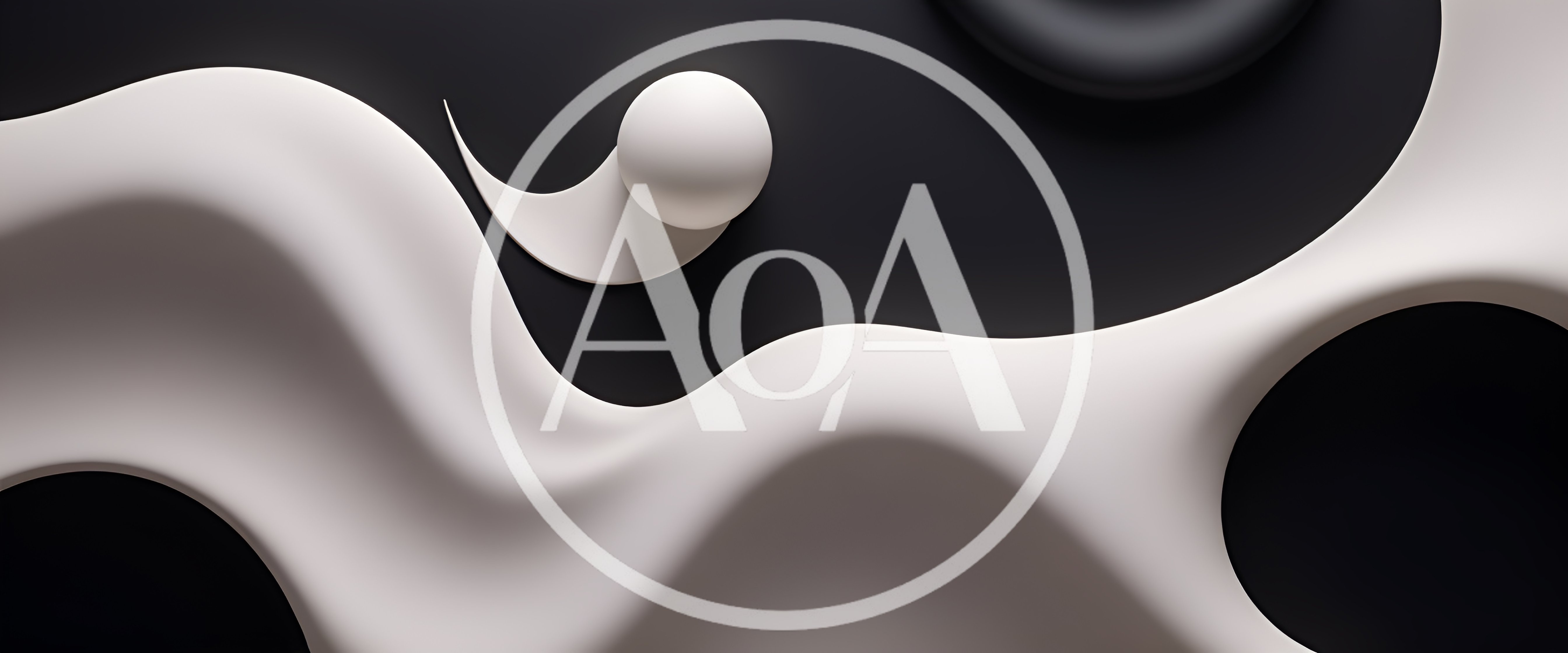 Abstract 3D Render Of Flowing White Shapes