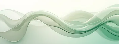 Abstract Green Glass Wave Motion Background