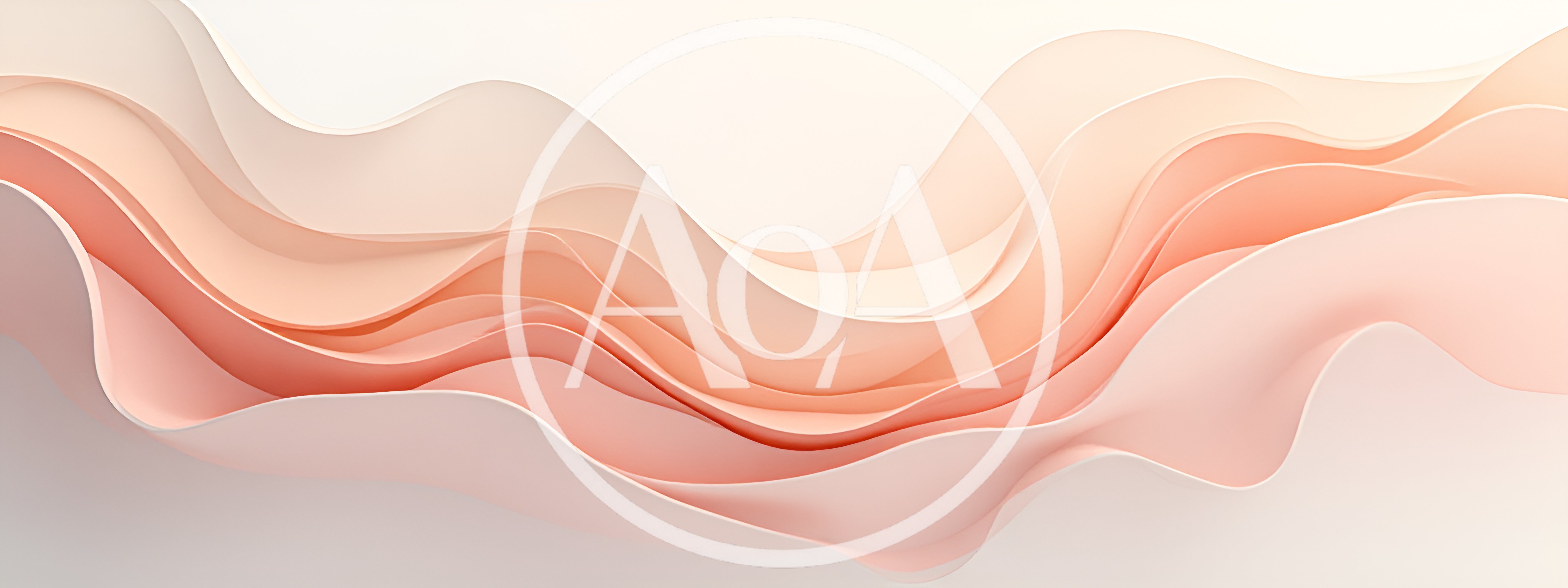 Abstract Soft Peach Wavy Layered Background