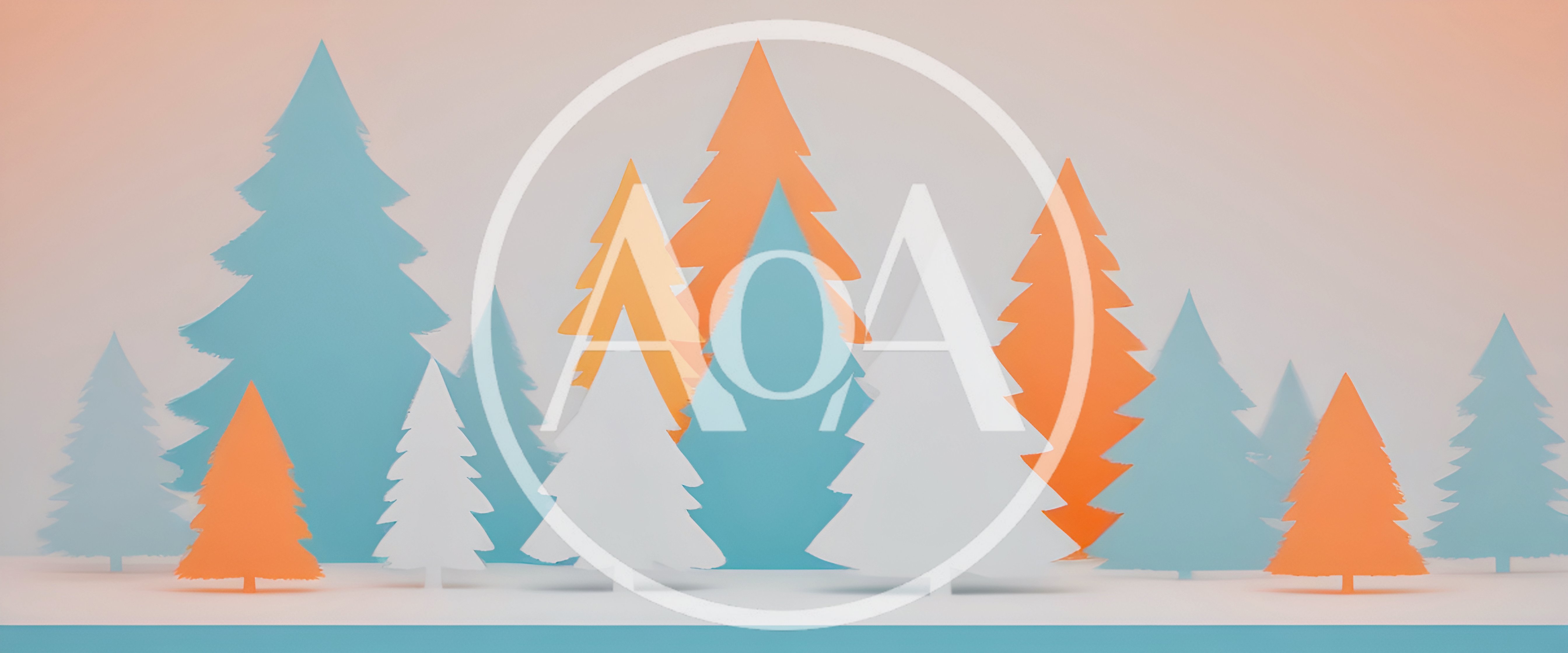 Paper Cutout Christmas Trees In Pastel Colors