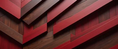 Abstract Geometric Wood Panel Wall Texture