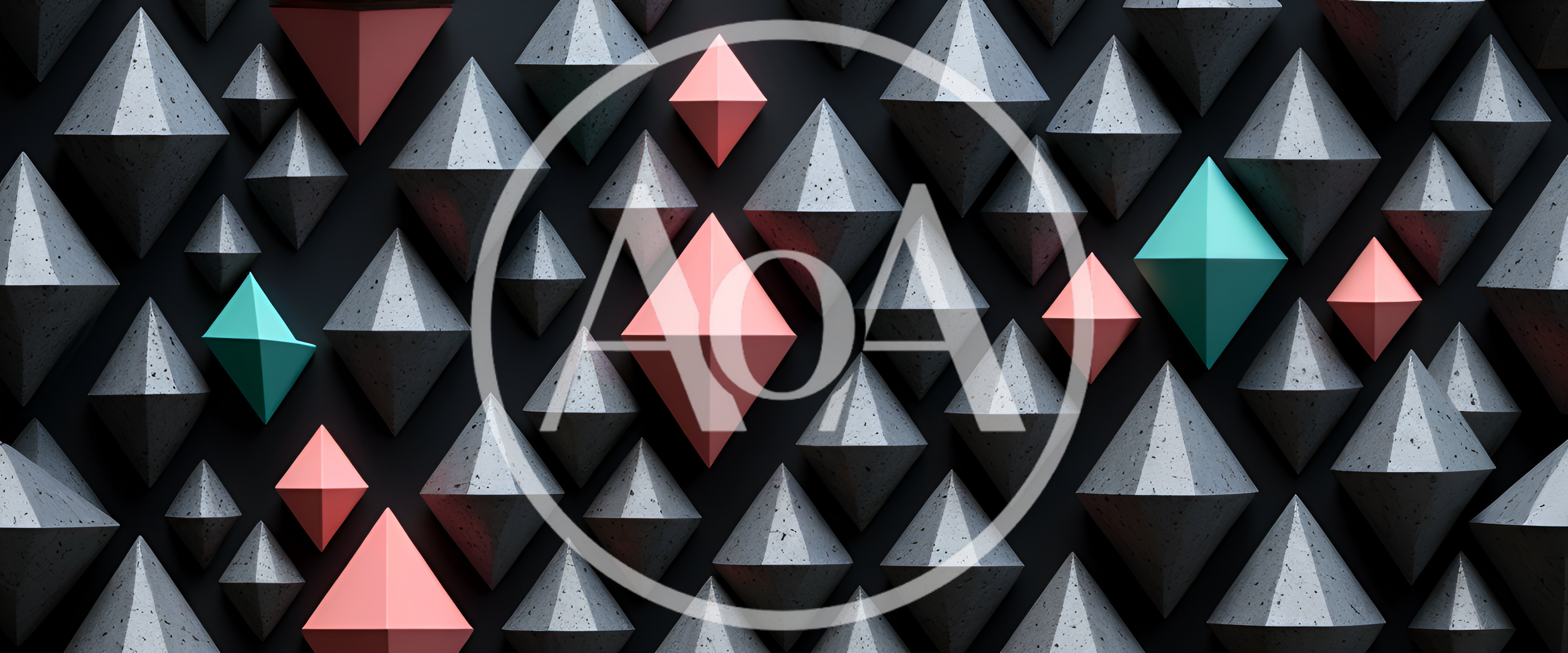 Abstract 3D Geometric Diamond Shapes Pattern