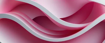 Abstract Pink And White Wavy 3D Background