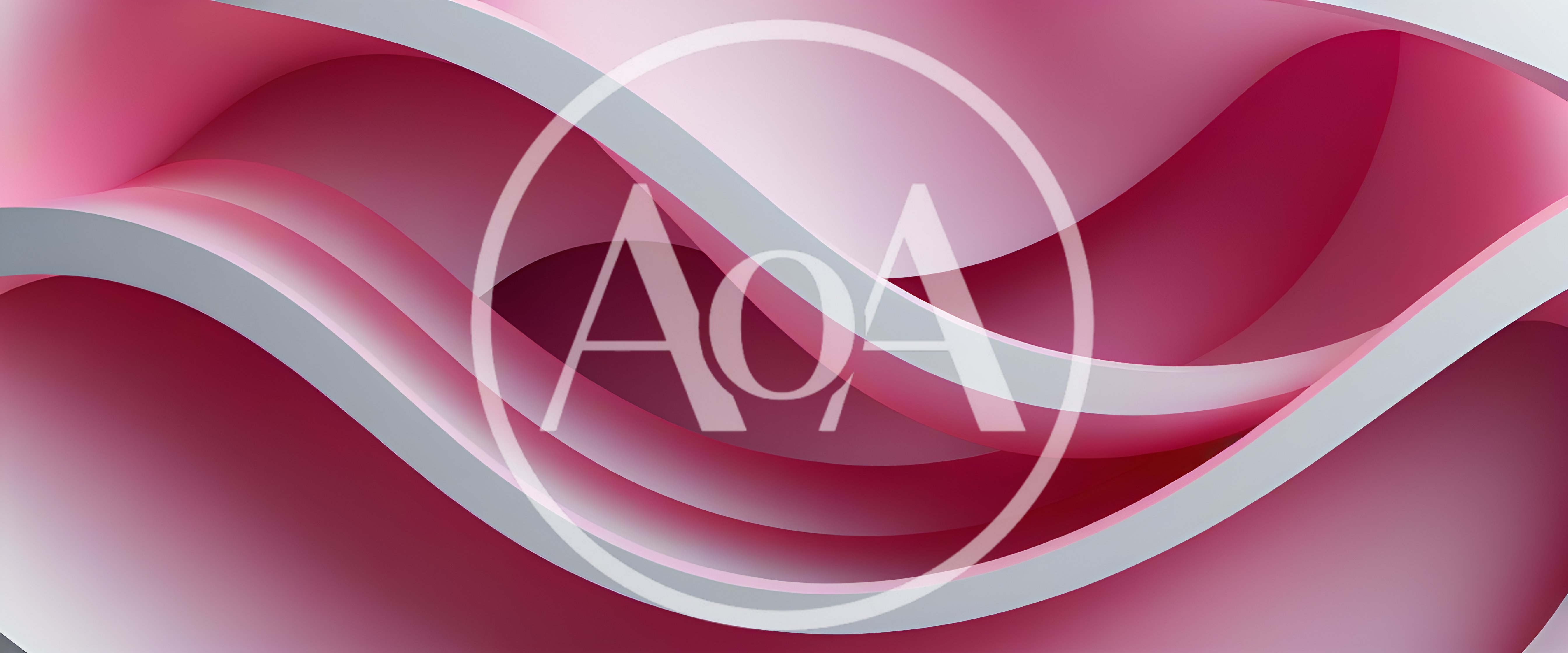Abstract Pink And White Wavy 3D Background