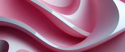 Abstract Pink And White Fluid Wave Background