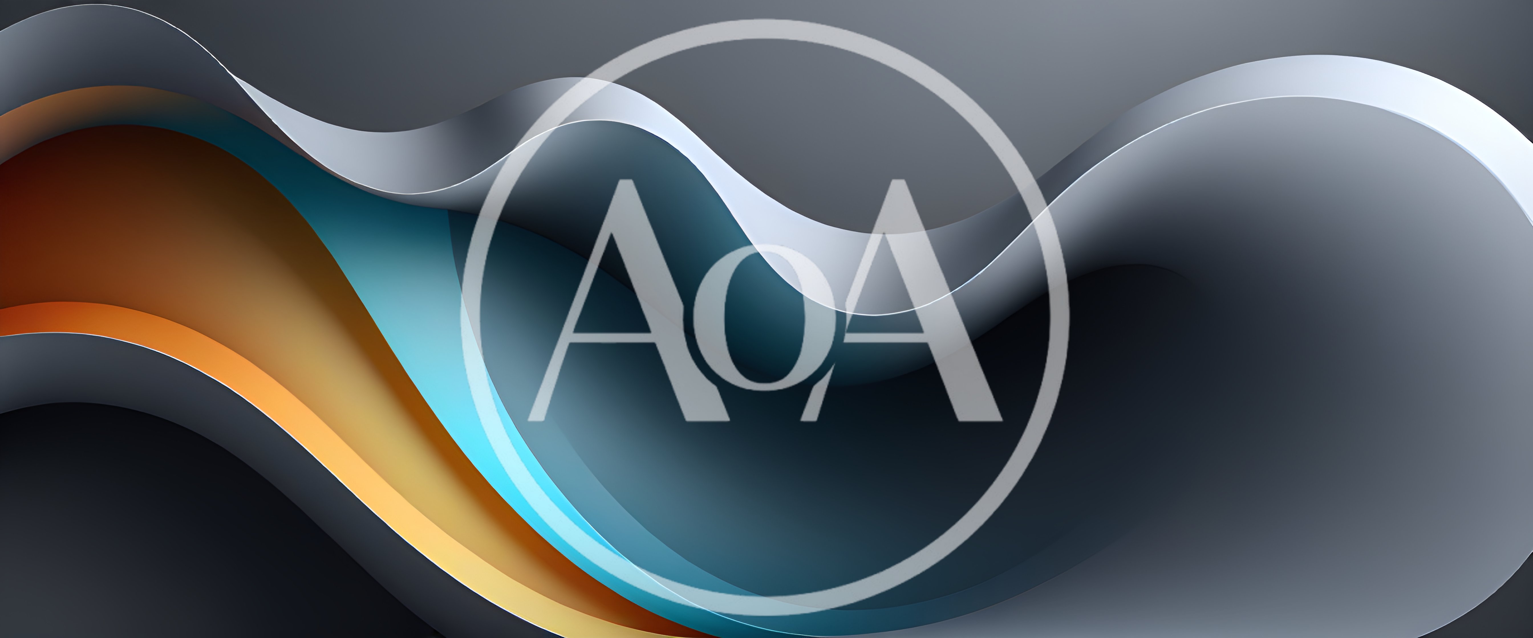 Abstract 3D Wavy Layers With Gradient Colors