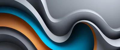 Abstract Background With Smooth Flowing Wavy Layers