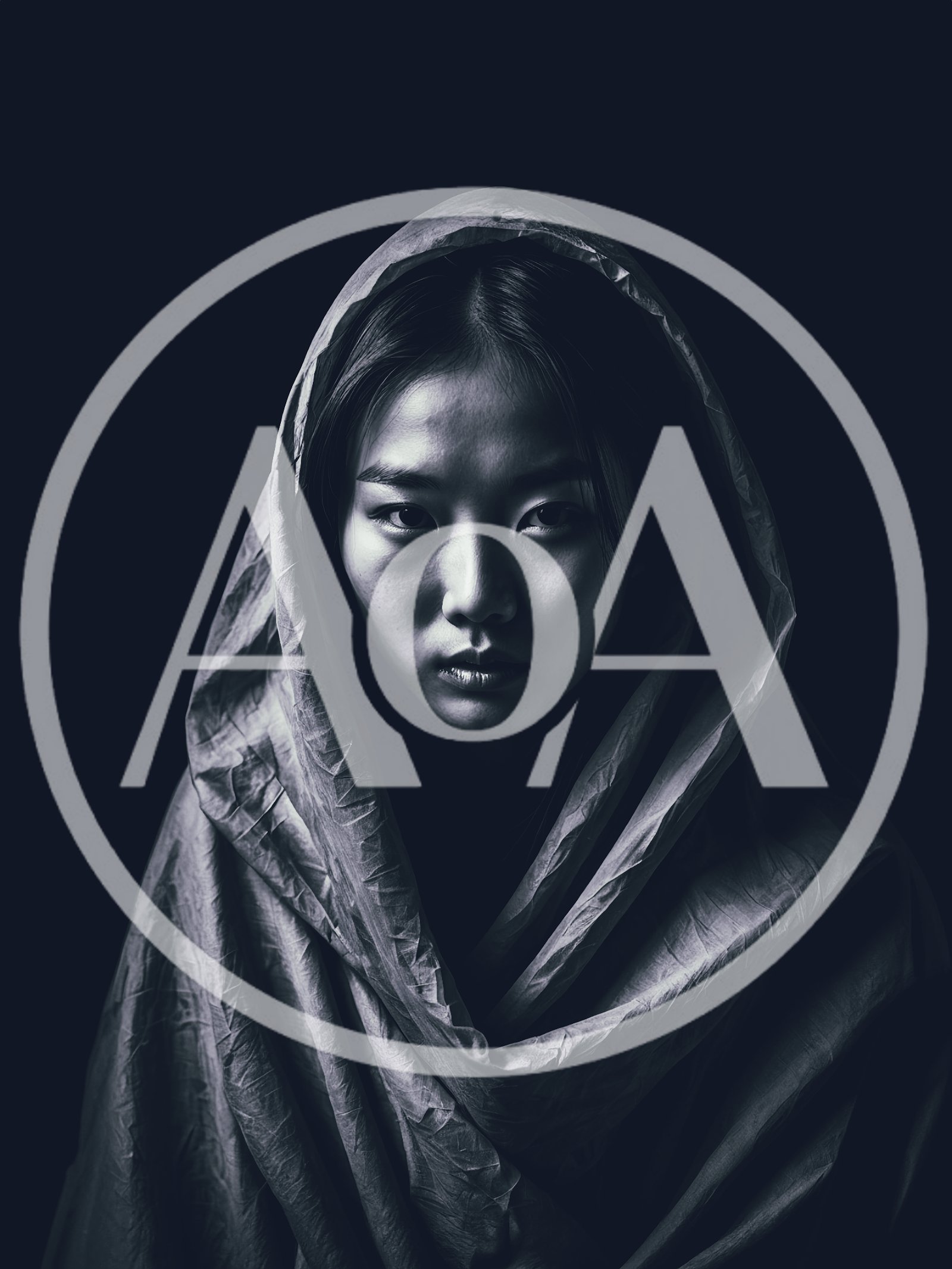 Portrait Of A Young Asian Woman In A Hood
