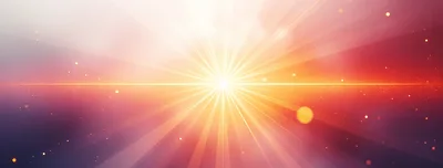 Abstract Golden Sunburst With Radiant Light Rays